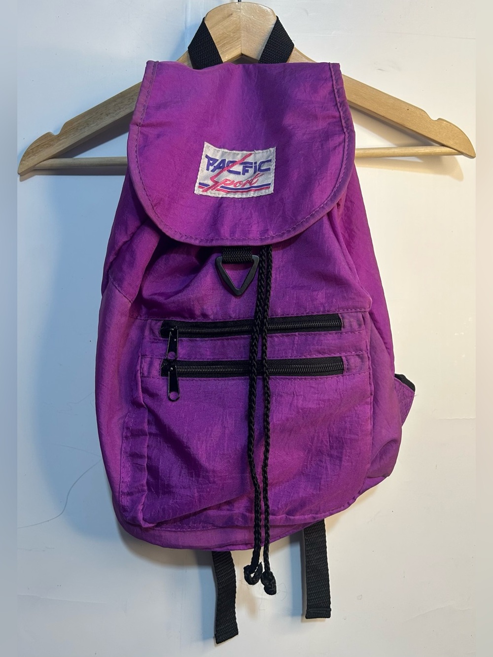 Pacific Sport Fuchsia Purple VTG Y2K 90's Era Backpack